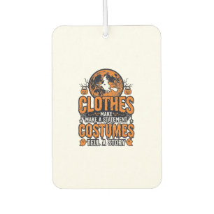 Vintage Halloween-Kleidung Kostüm Statement-Shirt_ Autolufterfrischer