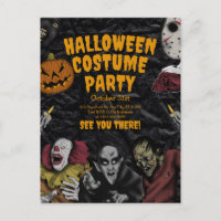 Vintage Halloween-Kostenparty, Editierbare Hallowe