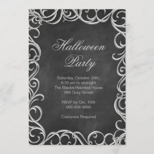 Vintage-Halloween-Kostenüm-Party-Einladung Einladung