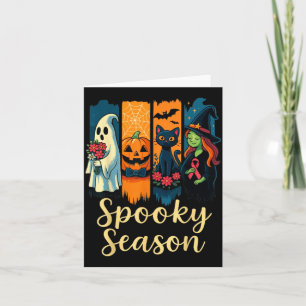 Vintage-Halloween-Kostüm unheimliche Jahreszeit Karte