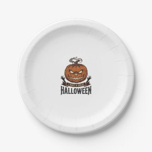 Vintage-Halloween-Kürbis-Gothic-Shirt-Design_1 Pappteller