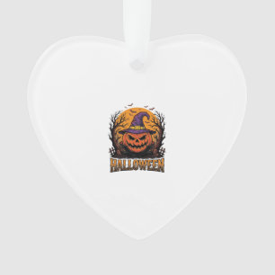 Vintage-Halloween-Kürbis-Hexenhut-Grafik_1 Ornament
