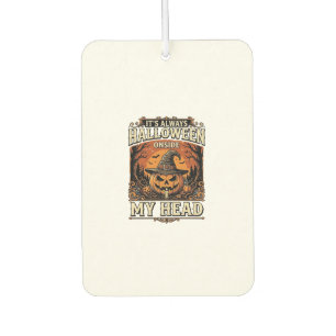 Vintage-Halloween-Kürbis-Hexenhut-Shirt-Design_1 Autolufterfrischer