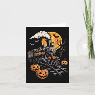 Vintage Halloween Kürbislaterne Pumpkin Men Karte