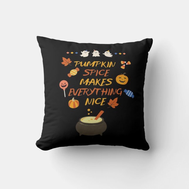Vintage Halloween-Kürbisquotes Classic Kissen (Vorderseite)