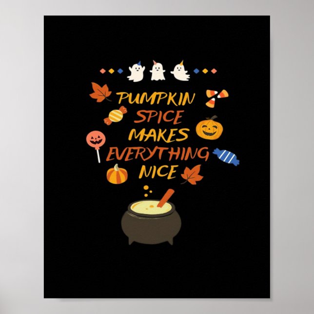 Vintage Halloween-Kürbisquotes Classic Poster (Vorne)