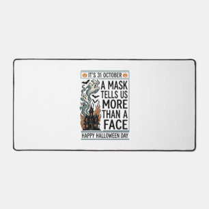 Vintage-Halloween-Masken-Zitat-Vektordesign_1 Schreibtischunterlage