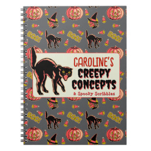 Vintage-Halloween-Notizbuch Notizblock