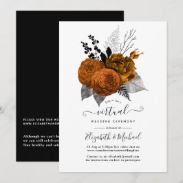 Vintage Halloween-Online-Virtuelle Hochzeit Einladung
