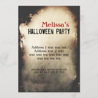 Vintage-Halloween-Party-Einladung Einladung