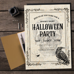 Vintage Halloween-Party Trick Or Treat Kostüm Einladung