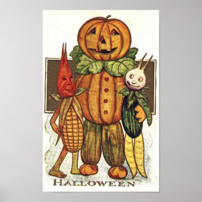 Vintage Halloween Poster (Vorne)