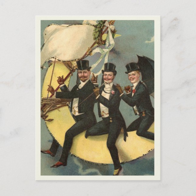 Vintage Halloween Postkarte (Vorderseite)