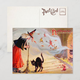 Vintage Halloween-Postkarte Postkarte