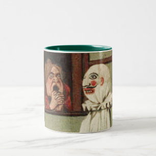 Vintage Halloween-Pranksters Zweifarbige Tasse