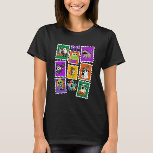 Vintage Halloween Retro-Porto-Briefmarke T-Shirt