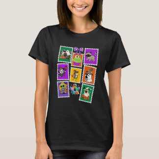 Vintage-Halloween-Retro-Poststempel T-Shirt
