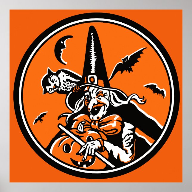 Vintage Halloween-Roulette Poster (Vorne)