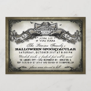 Vintage Halloween Scare-Mitglied bei uns, wenn Sie Einladung