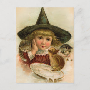 vintage Halloween-Schatz Postkarte