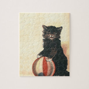 Vintage HALLOWEEN schwarze Katze