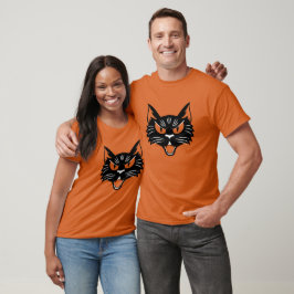 Vintage Halloween-Schwarzkatze T-Shirt