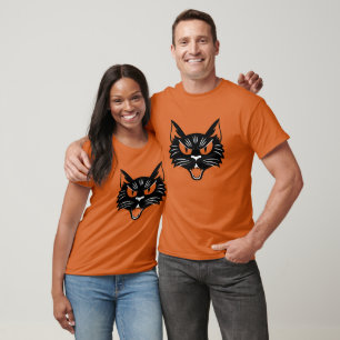 Vintage Halloween-Schwarzkatze T-Shirt