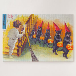 Vintage Halloween-Schwarzkatzen