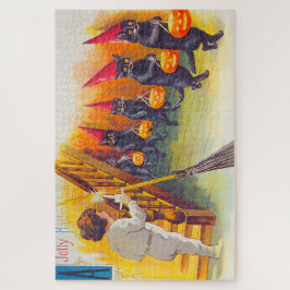 Vintage Halloween-Schwarzkatzen