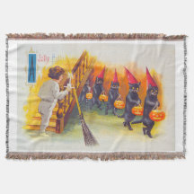 Vintage Halloween-Schwarzkatzen
