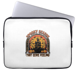 Vintage-Halloween-Shirt Gruselige Saison Gefühl De Laptopschutzhülle