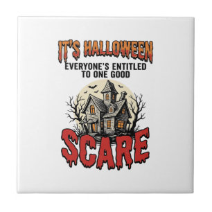 Vintage-Halloween-Spookhaus-Schreck-Shirt-Design Fliese
