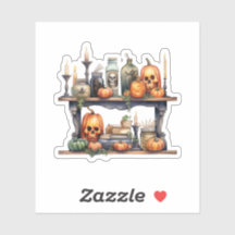 Vintage Halloween-Sticker-Tools