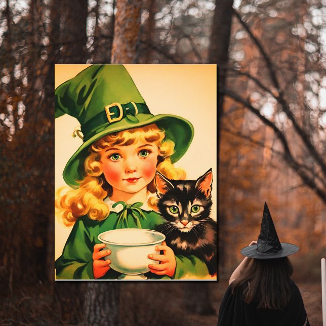 Vintage Halloween-Süsse Nr. 7 Postkarte (Von Creator hochgeladen)