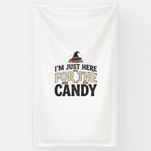 Vintage-Halloween-Süßigkeiten-Hexenhut-Shirt-Desig Banner