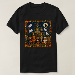 Vintage-Halloween-Teddybär Gruseliger Trick-or-Tre T-Shirt