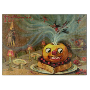 Vintage-Halloween-Tisch Schneidebrett