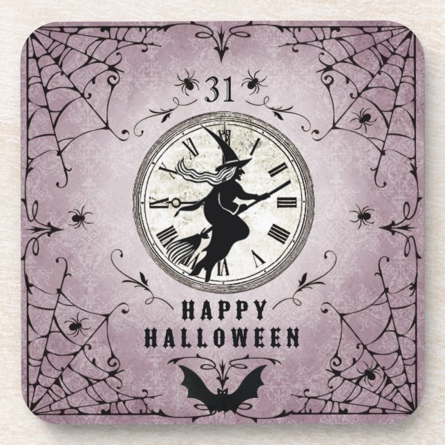 Vintage Halloween-Untersetzer Untersetzer (Vorderseite)