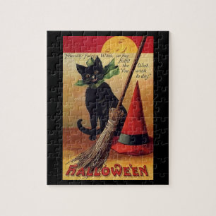 Vintage Halloween von Ellen Clapsaddle, schwarze K