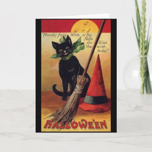 Vintage-Halloween von Ellen Clapsaddle, schwarze K Karte