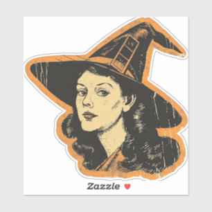 Vintage Halloween-Witzensaison Aufkleber