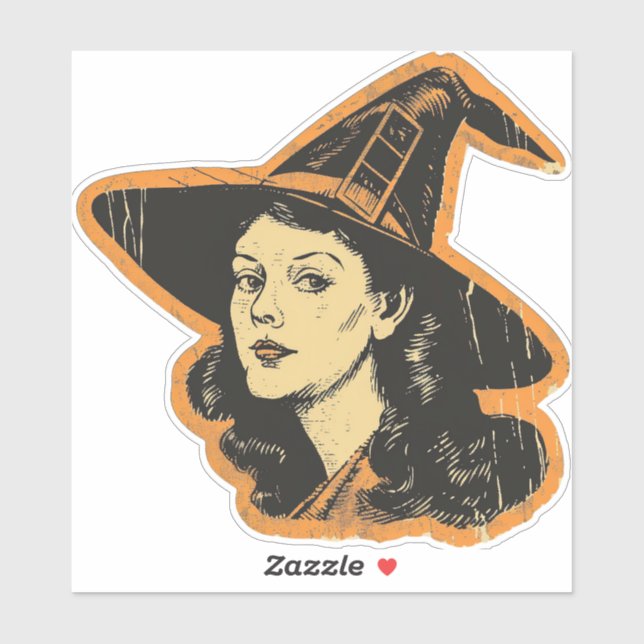 Vintage Halloween-Witzensaison Aufkleber (Blatt)