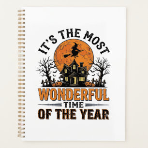 Vintage-Halloween-Wunderbarste-Zeit-Shirt-Design Planer