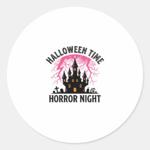 Vintage Halloween-Zeit Horror-Nacht Verlassenes Sc Runder Aufkleber