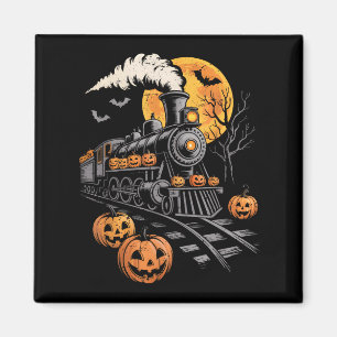 Vintage-Halloween-Zug Jack O Lantern Kürbismänner Magnet