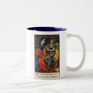 Vintage Halloween Zweifarbige Tasse