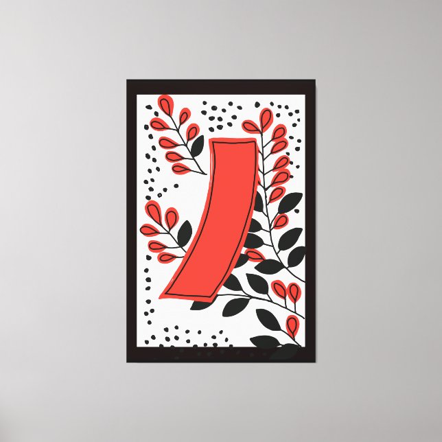 Vintage hanafuda Card Art verpackt Leinwand XL (Vorderseite)