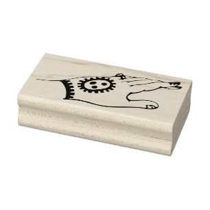Vintage Hand mit Gummistempel