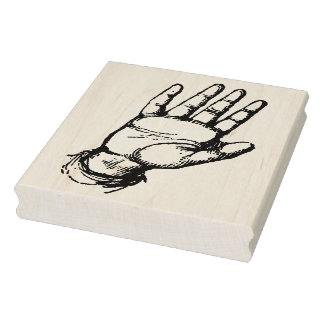 Vintage-Handballen-Gummikunststempel Gummistempel