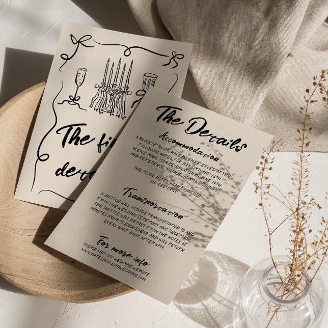 Vintage handgeschriebene Gezeichnet zeitgenössisch Begleitkarte (Von Creator hochgeladen)